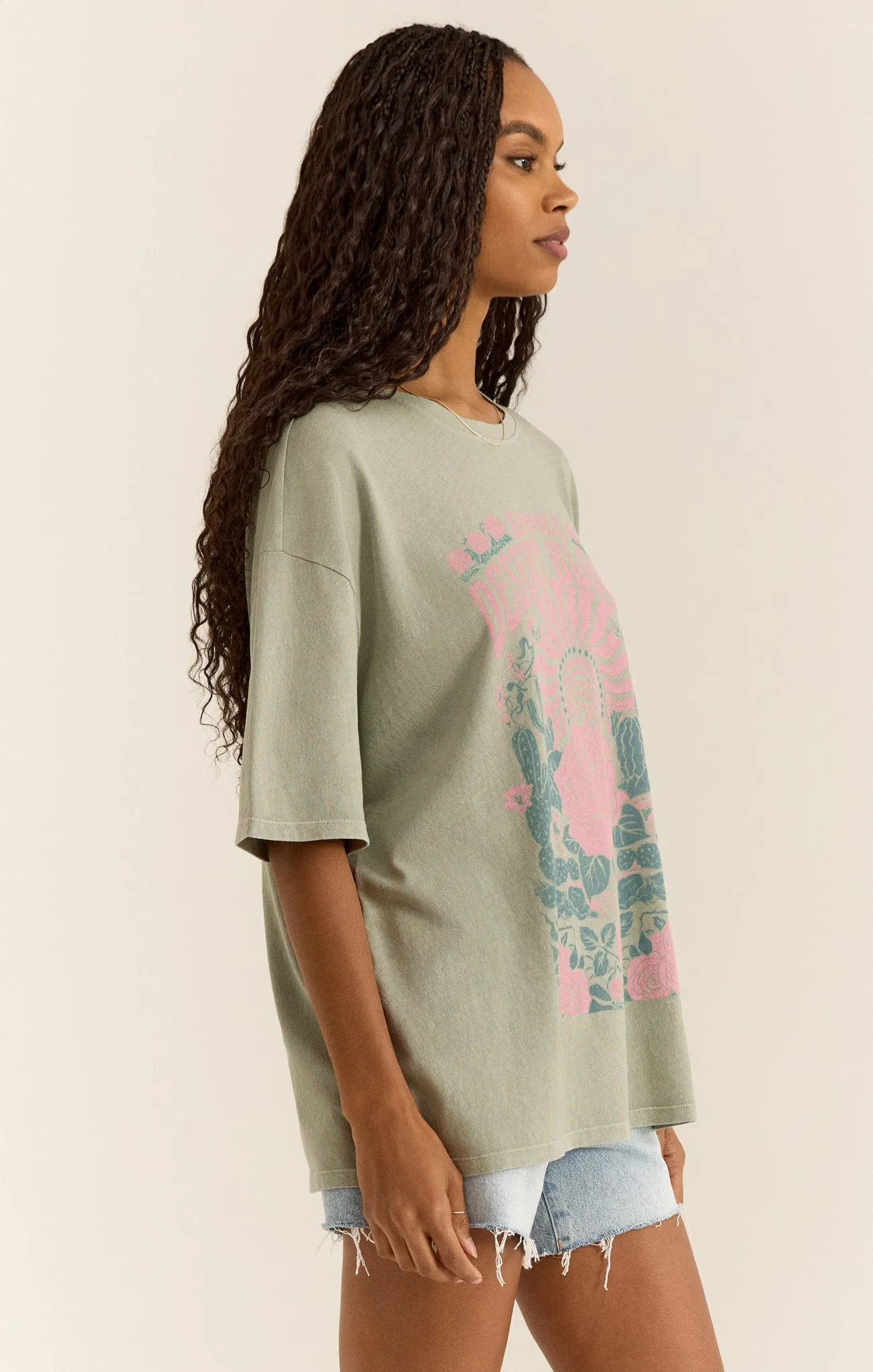 Desert Blooms SoCal Oversized Tee sold by Z Supply product image thumbnail 3