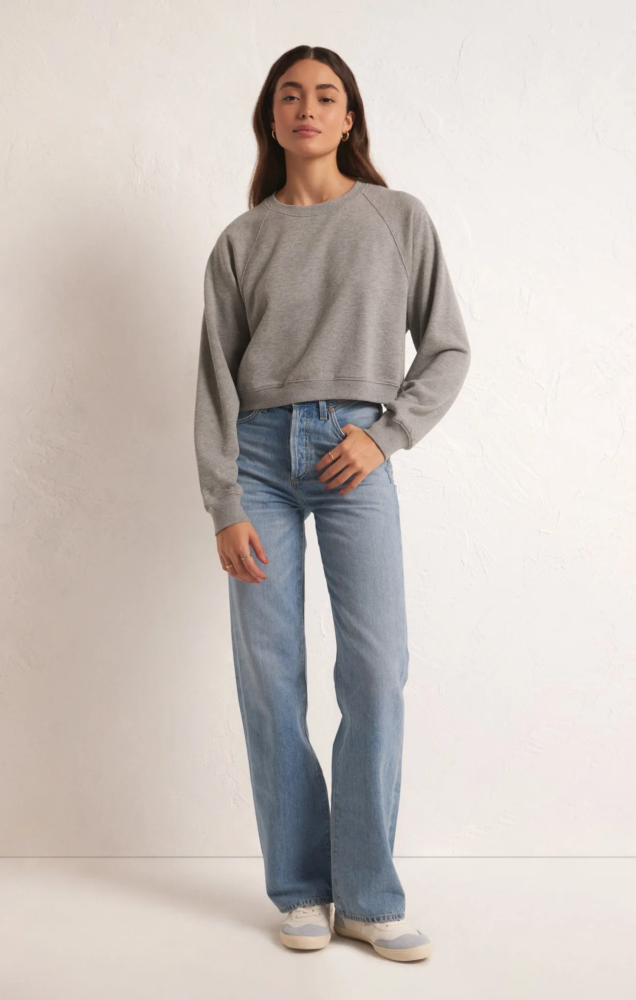 Crop Out Sweatshirt sold by Z Supply product image thumbnail 4
