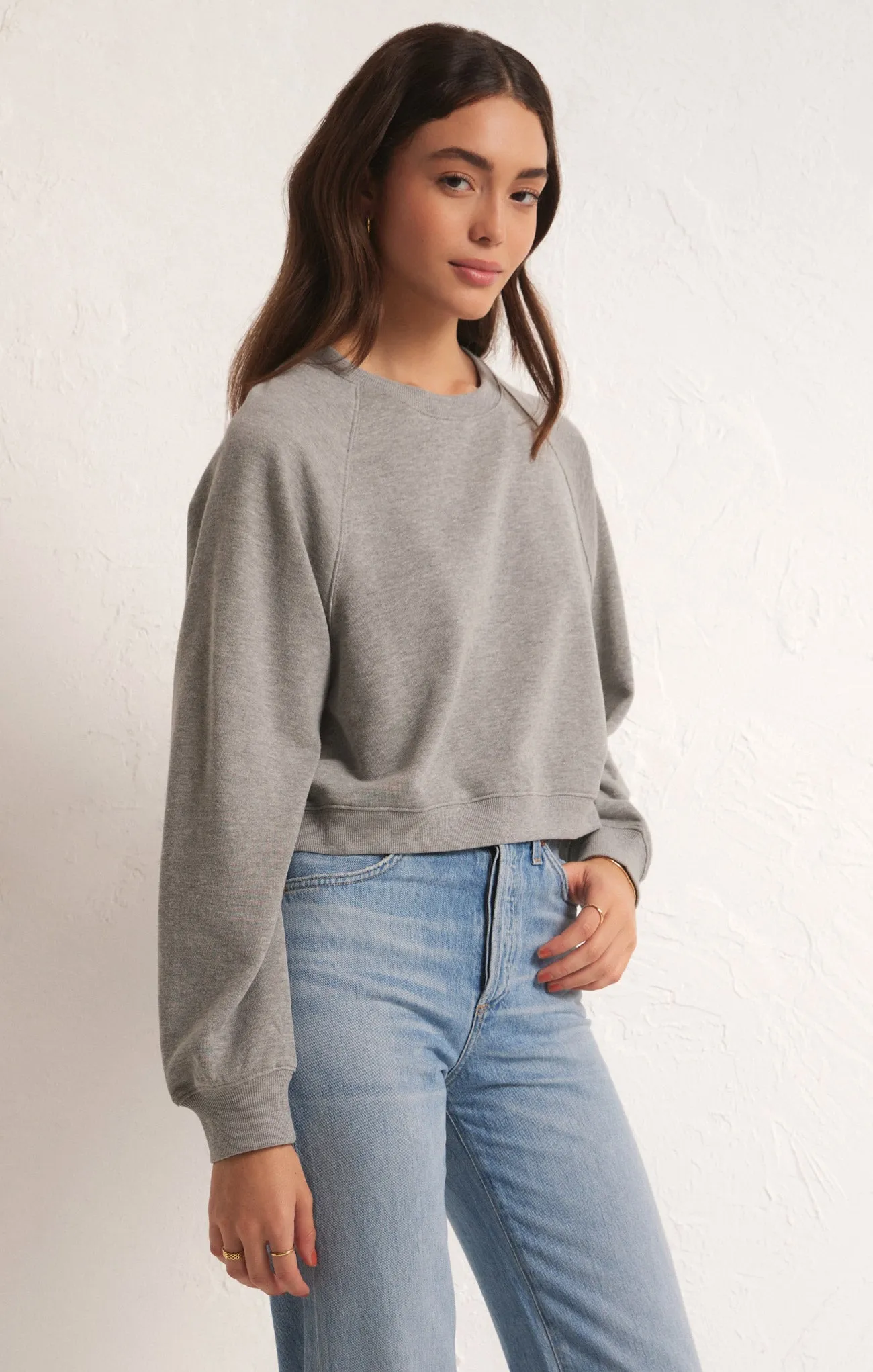 Crop Out Sweatshirt sold by Z Supply product image thumbnail 3