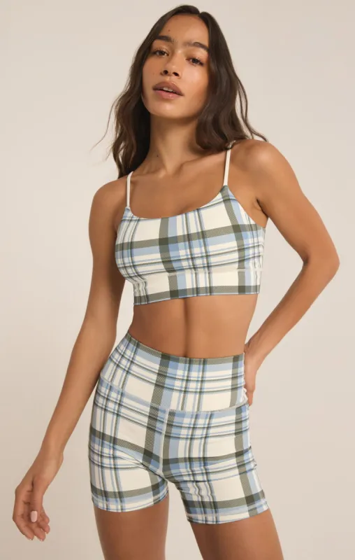 Shine Plaid Bra sold by Z Supply