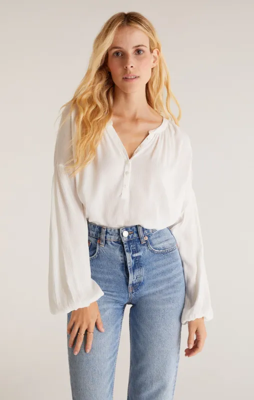 Bayfront Woven Top made by Z Supply