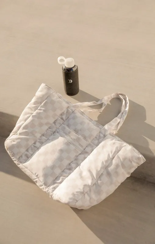 Pack It In Checker Tote sold by Z Supply