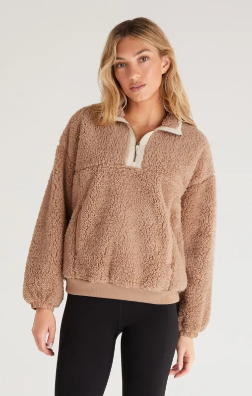 Climber Color Block Sherpa Pullover sold by Z Supply