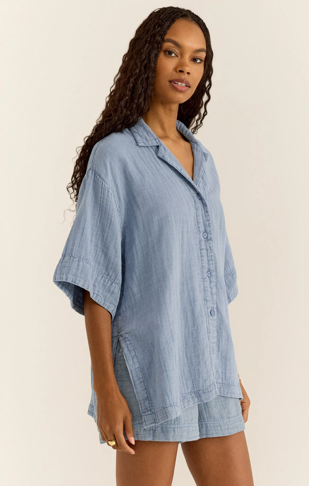 Wave Breaker Gauze Shirt sold by Z Supply product image thumbnail 5