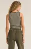 Essy Stripe Cropped Rib Tank sold by Z Supply