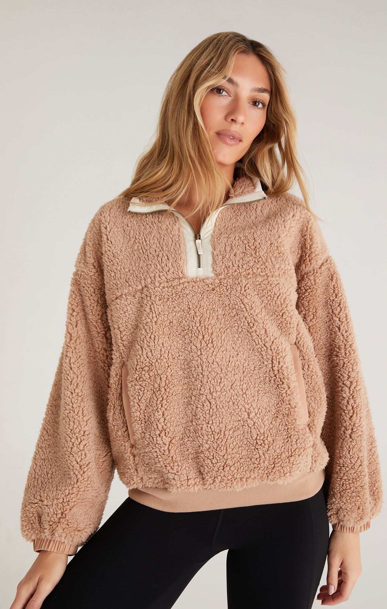 Climber Color Block Sherpa Pullover sold by Z Supply product image thumbnail 2