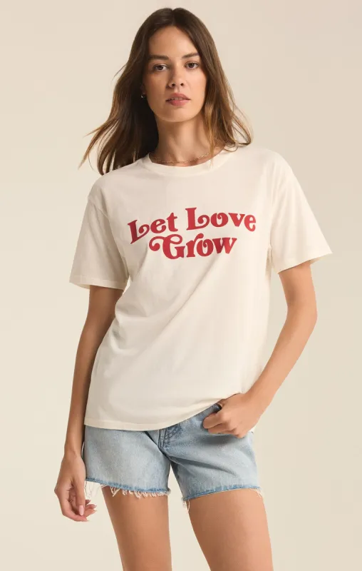 Let Love Grow Boyfriend Tee sold by Z Supply