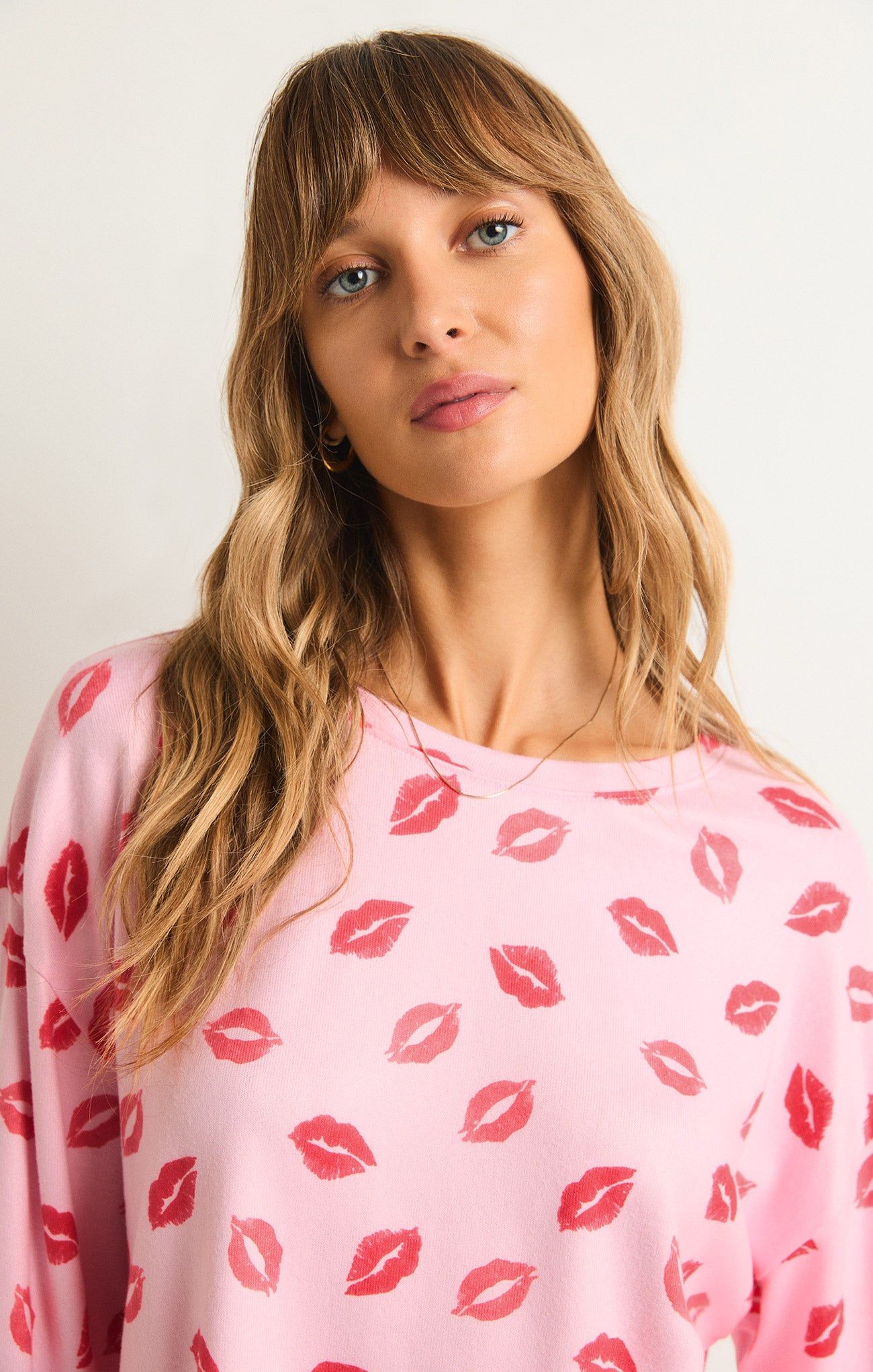 Pucker Up Kisses Long Sleeve Top sold by Z Supply product image thumbnail 5