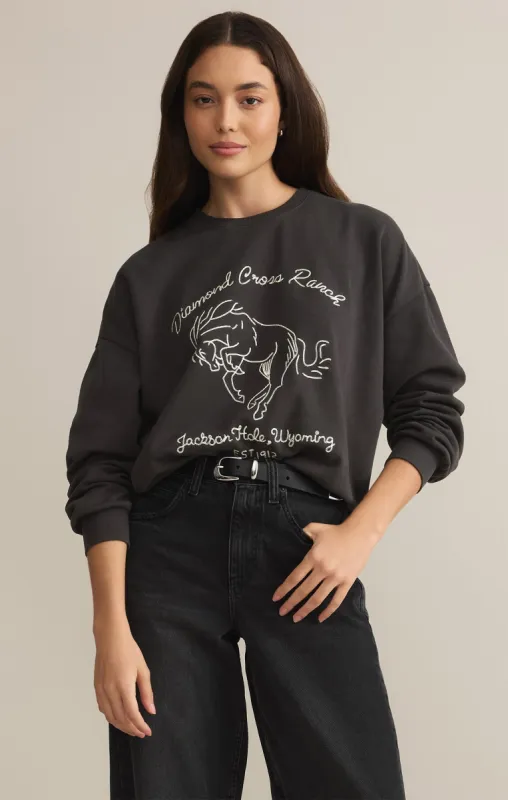 Bronc Embroidered Sunday Sweatshirt sold by Z Supply