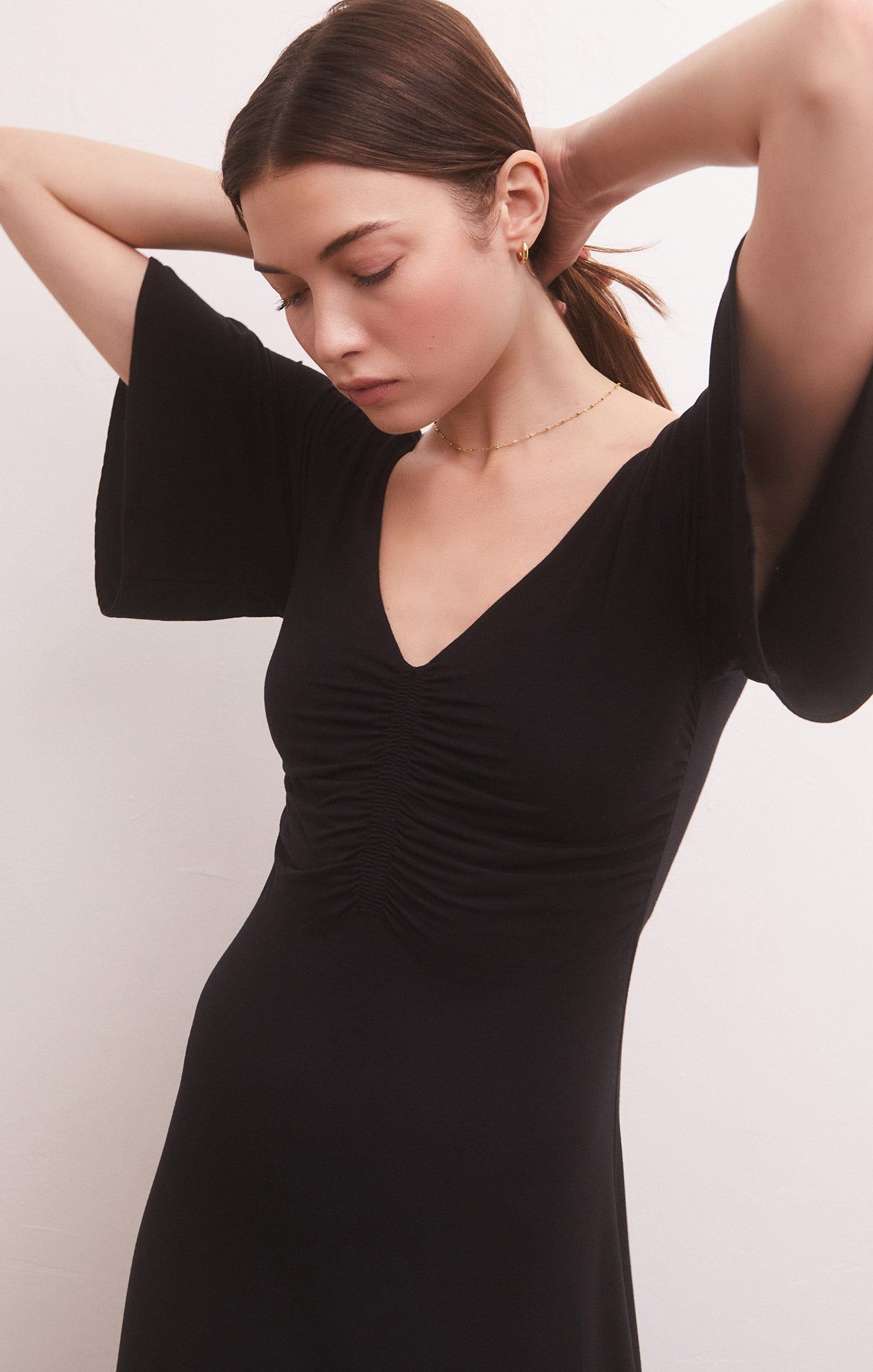 Kara Flutter Sleeve Midi Dress sold by Z Supply product image thumbnail 7