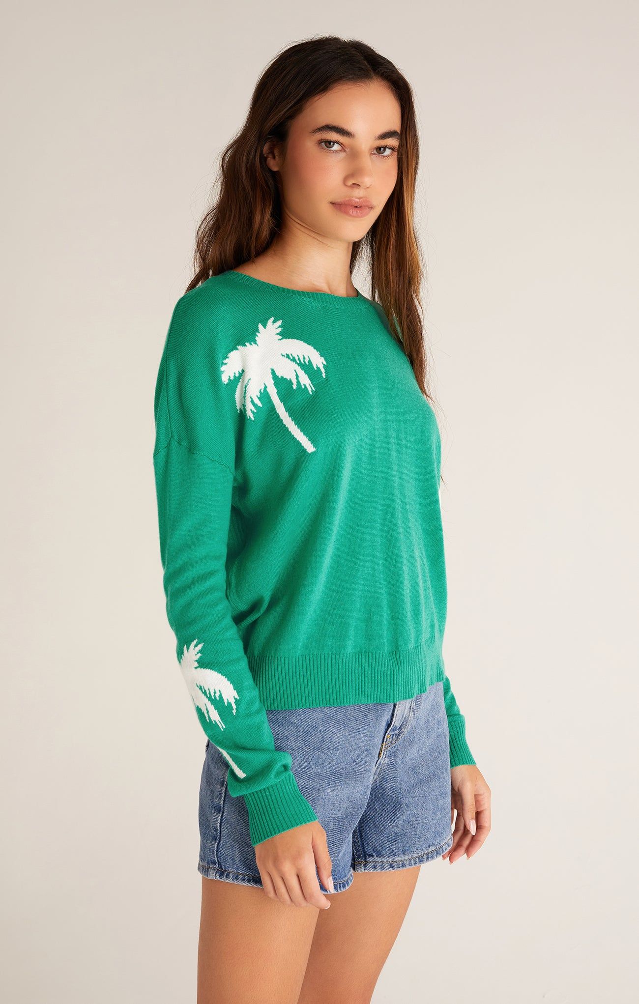 Larisa Palm Tree Sweater sold by Z Supply product image thumbnail 3