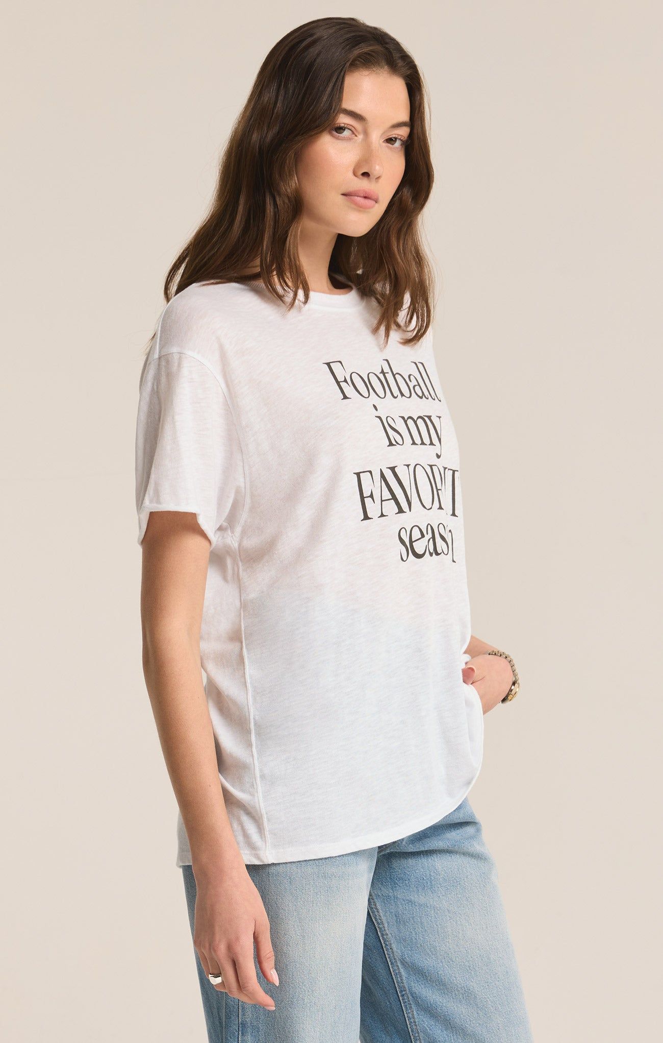 Boyfriend Football Tee sold by Z Supply product image thumbnail 3