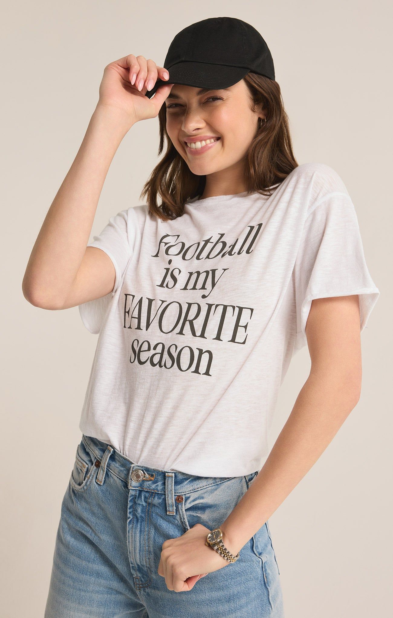 Boyfriend Football Tee sold by Z Supply product image thumbnail 5