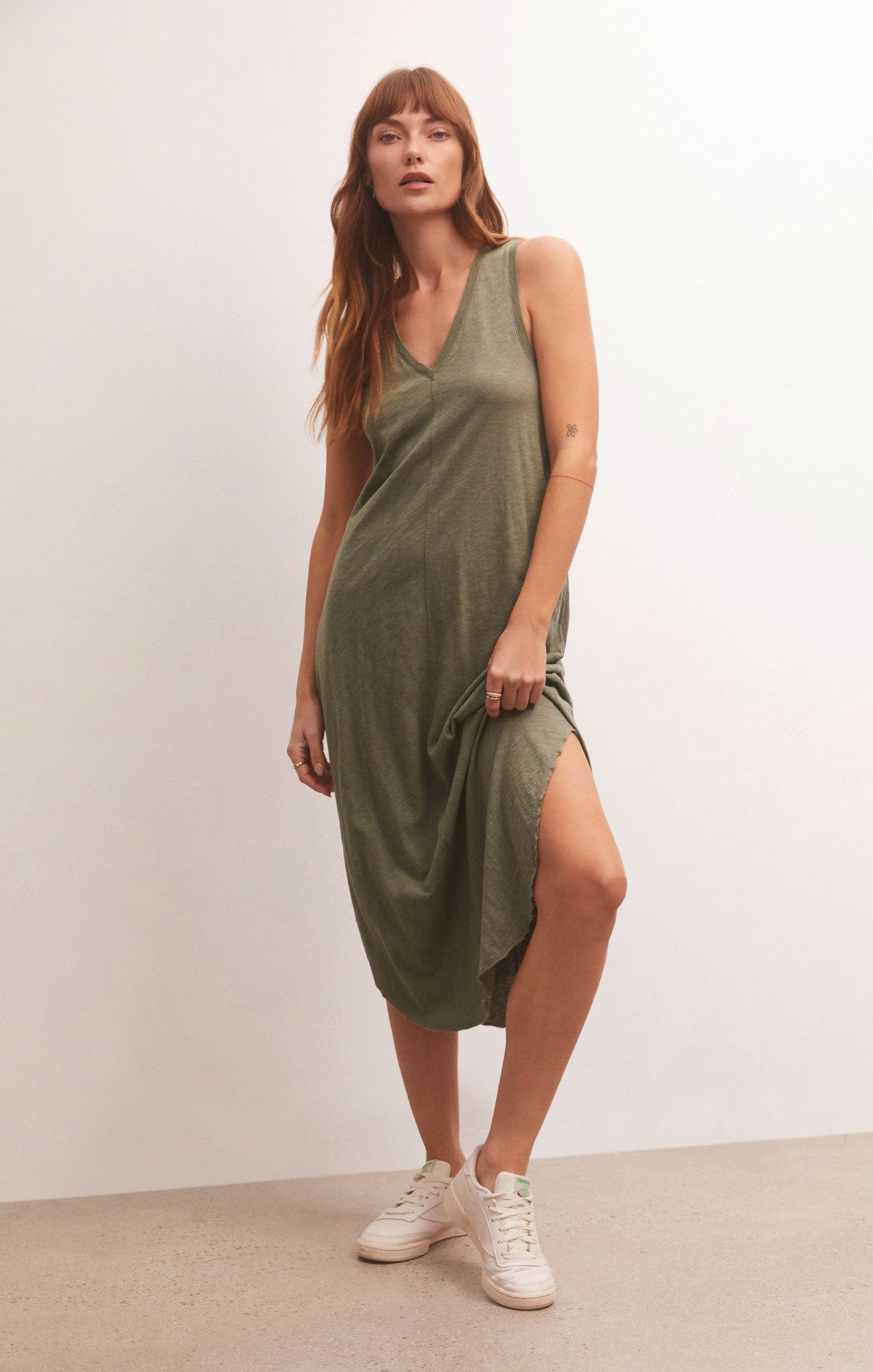 Reverie Slub Midi Dress sold by Z Supply product image thumbnail 8