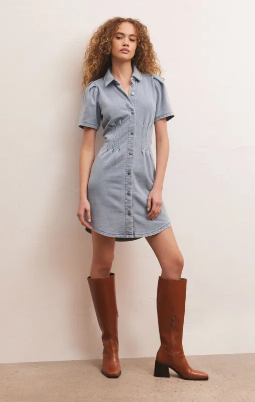 Kelsey Knit Denim Mini Dress sold by Z Supply