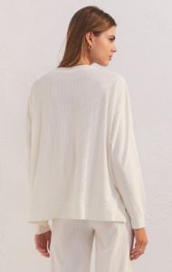Night In Velour Long Sleeve Top sold by Z Supply