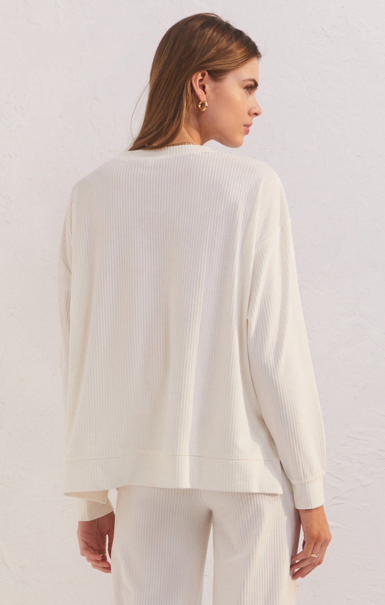 Night In Velour Long Sleeve Top sold by Z Supply product image thumbnail 2