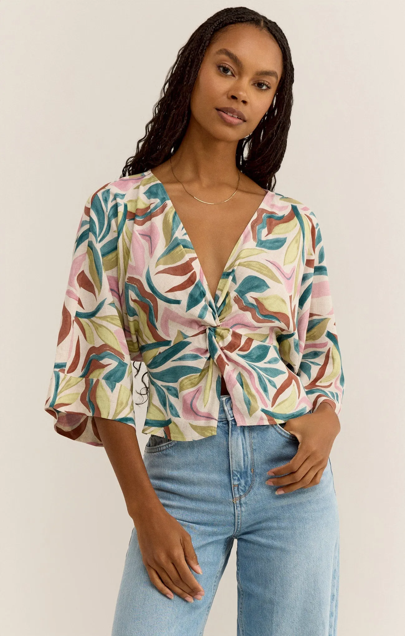 Enya Safari Crop Top sold by Z Supply