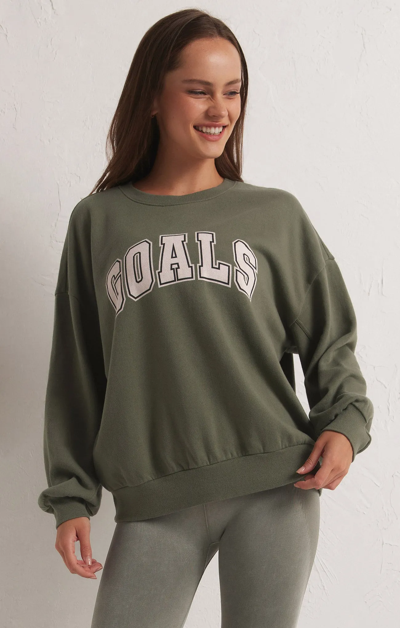 Oversized Goals Crew Sweatshirt sold by Z Supply product image thumbnail 2