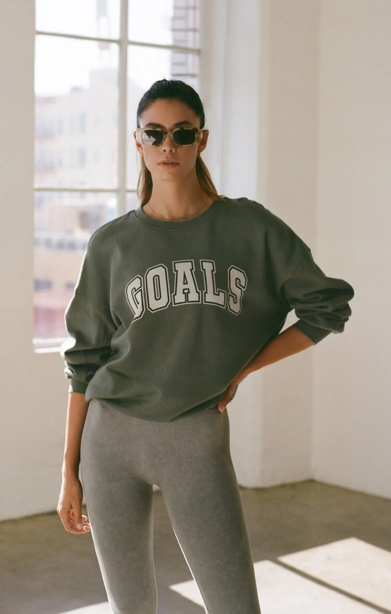 Oversized Goals Crew Sweatshirt sold by Z Supply