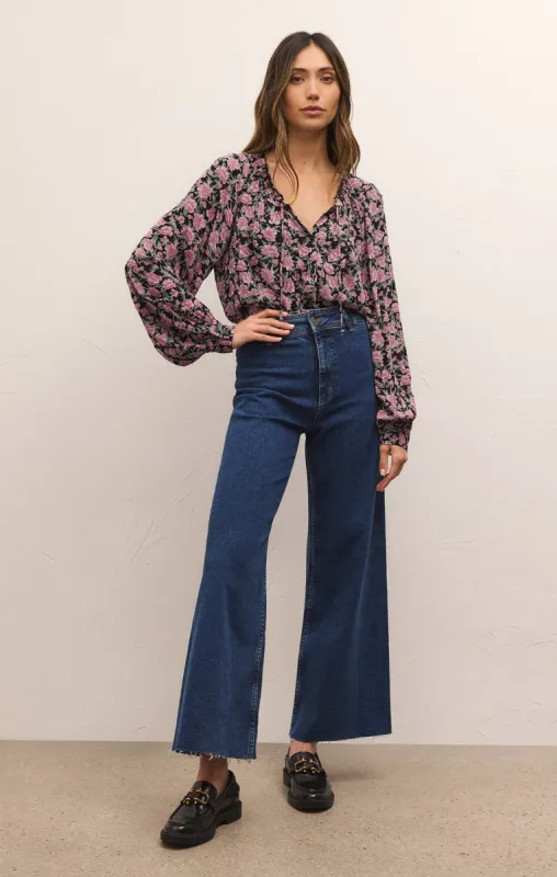 Adella Floral Long Sleeve Top sold by Z Supply