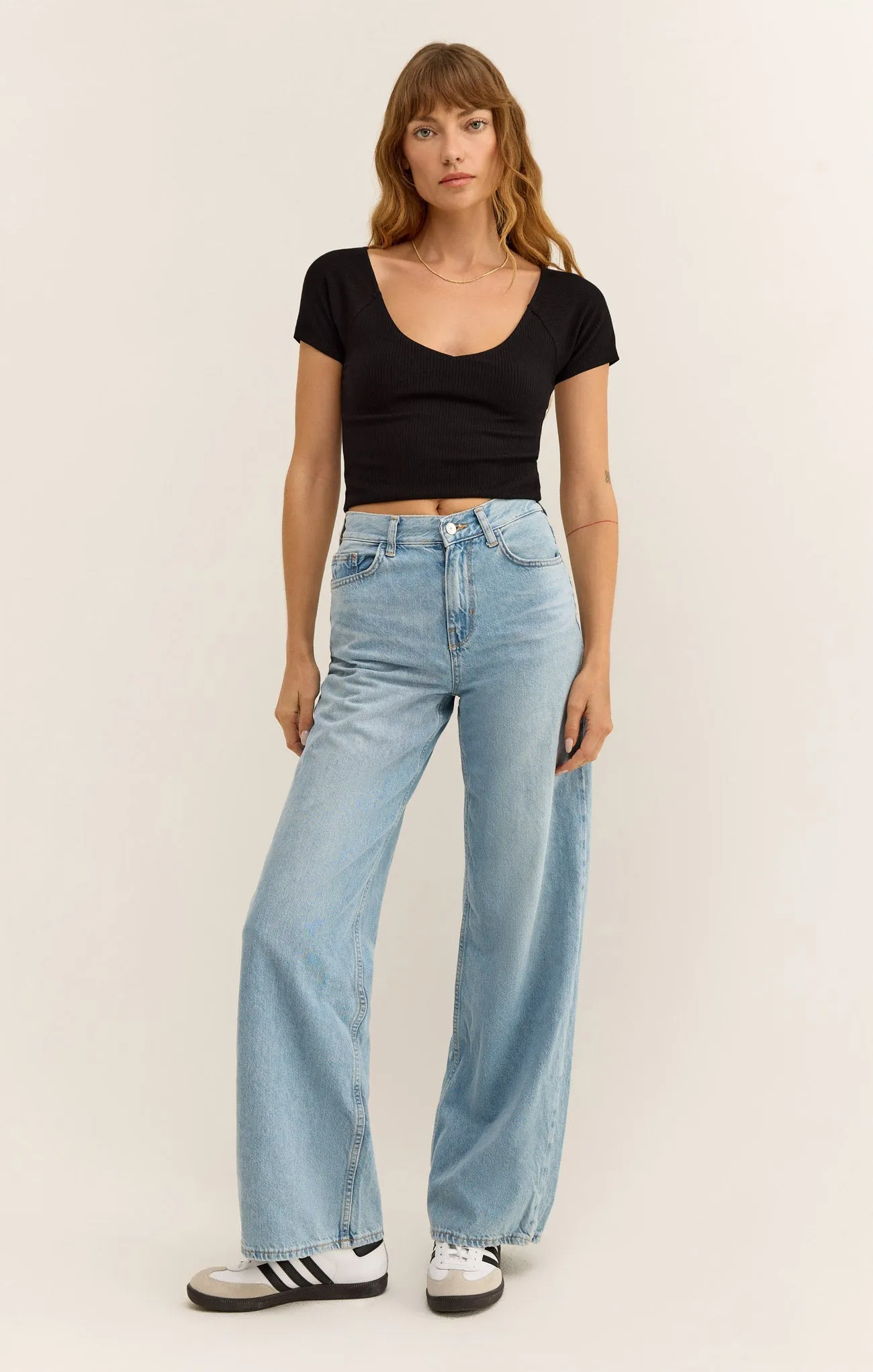 Kallen Rib Cropped Tee sold by Z Supply product image thumbnail 4