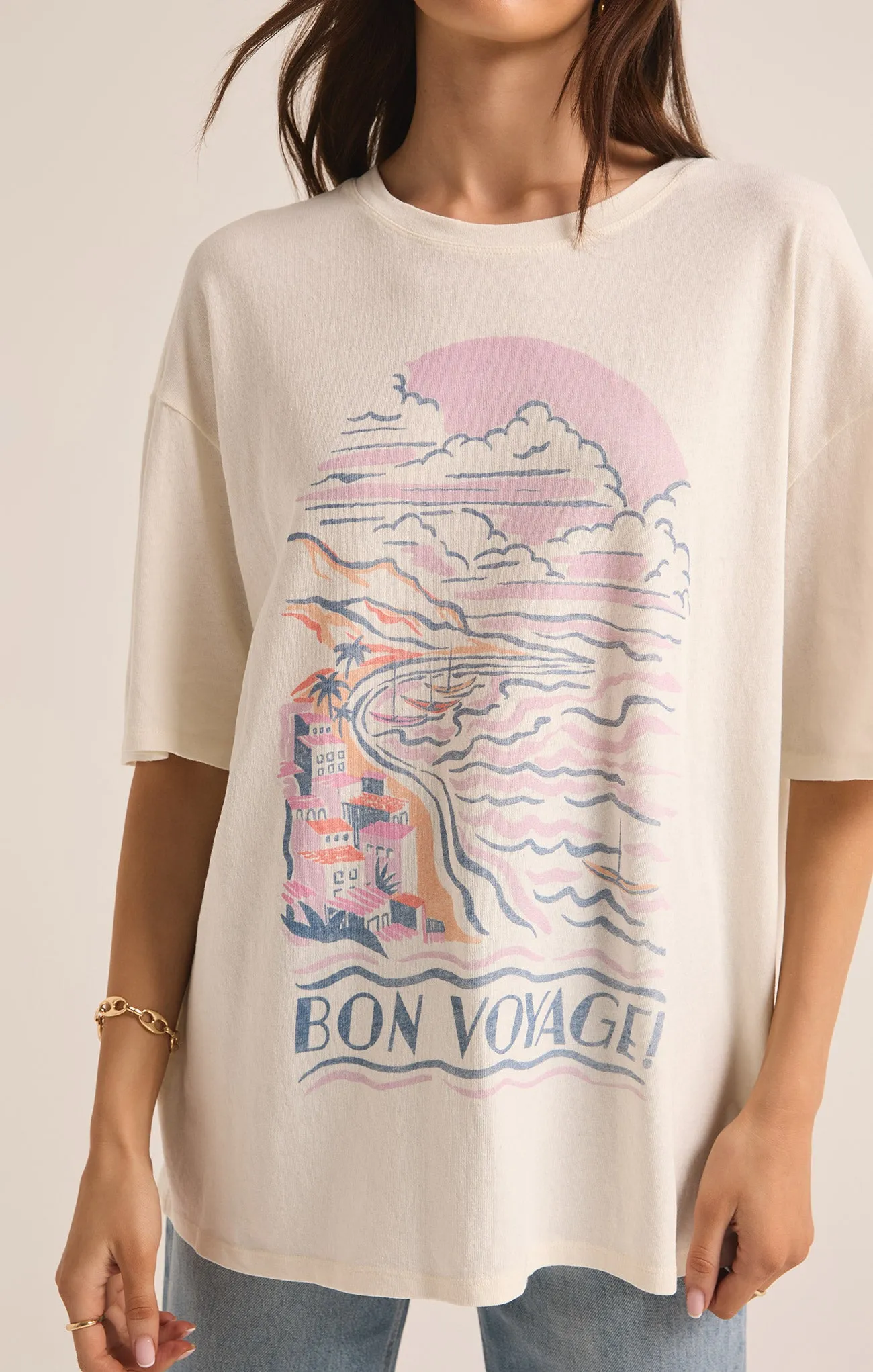 Bon Voyage SoCal Oversized Tee sold by Z Supply product image thumbnail 5