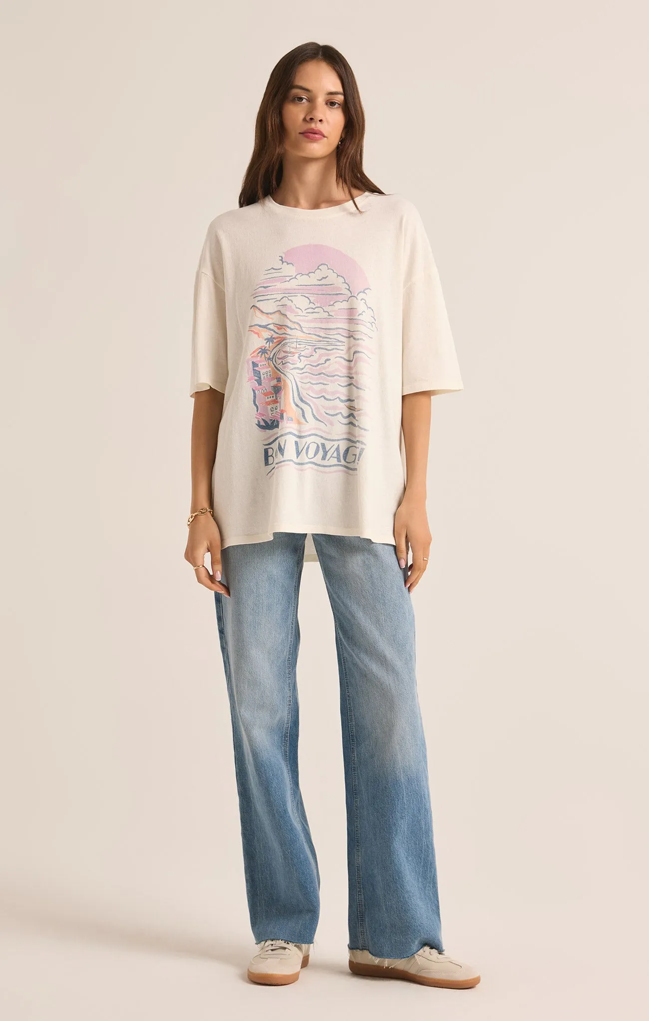 Bon Voyage SoCal Oversized Tee sold by Z Supply product image thumbnail 4