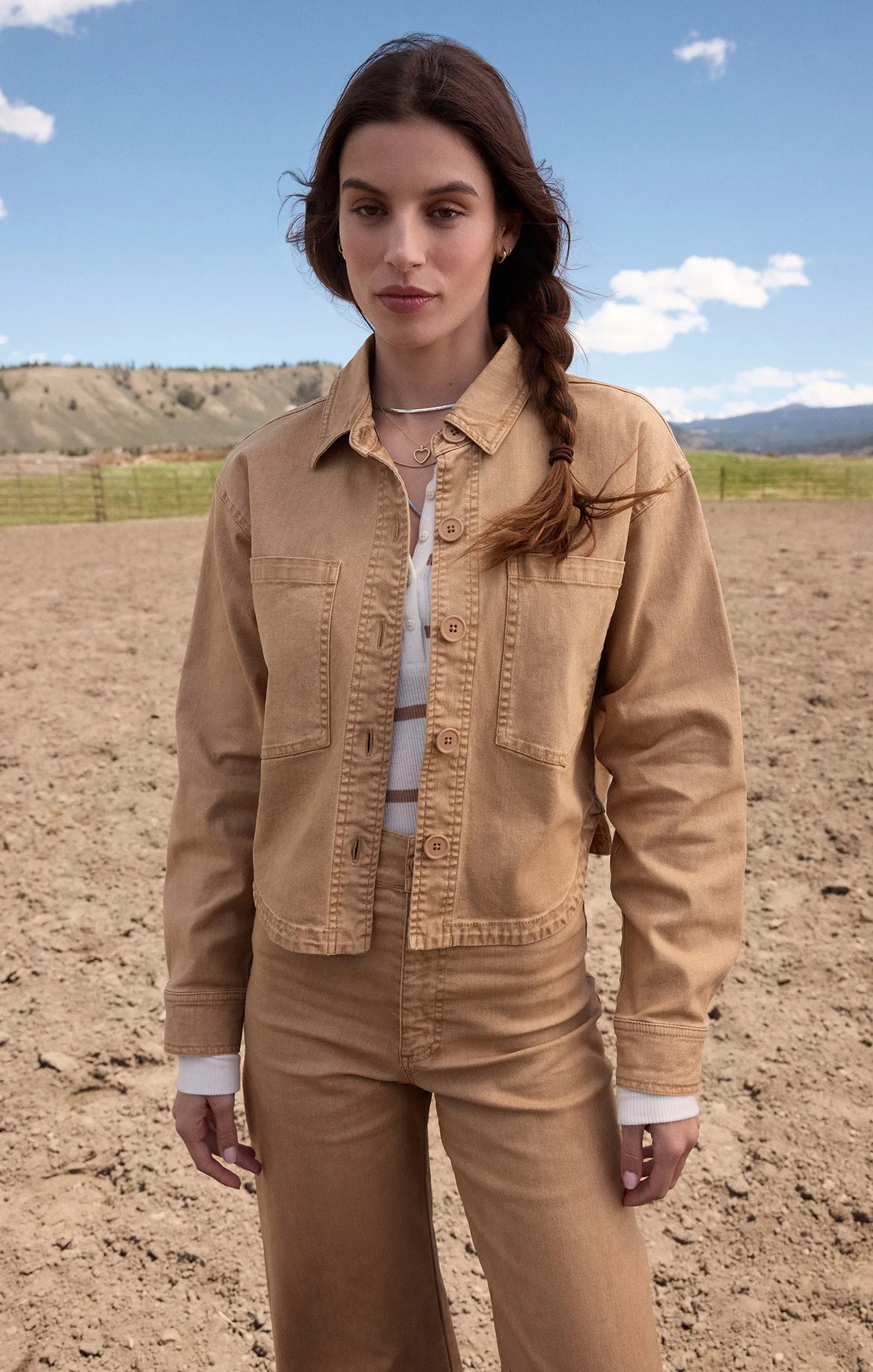 All Day Cropped Washed Jacket sold by Z Supply product image thumbnail 2