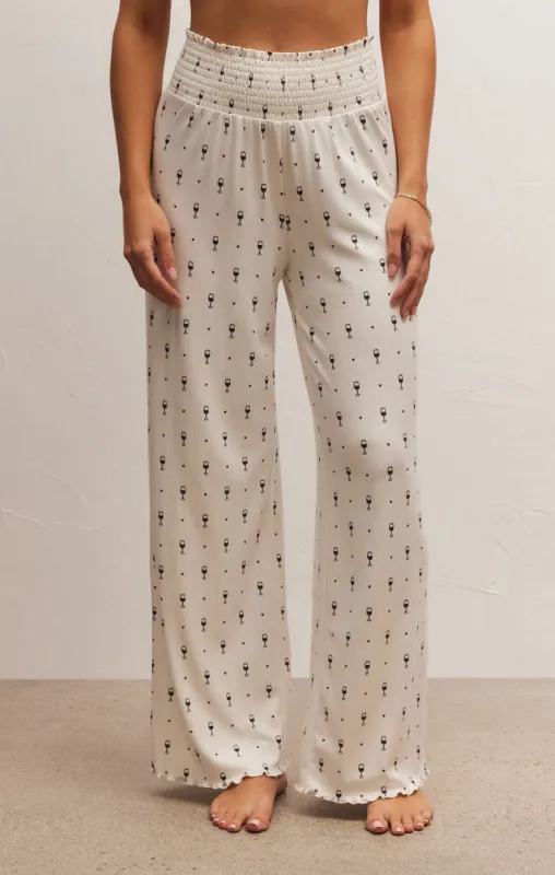 Cheers to Wine Dawn Pant sold by Z Supply