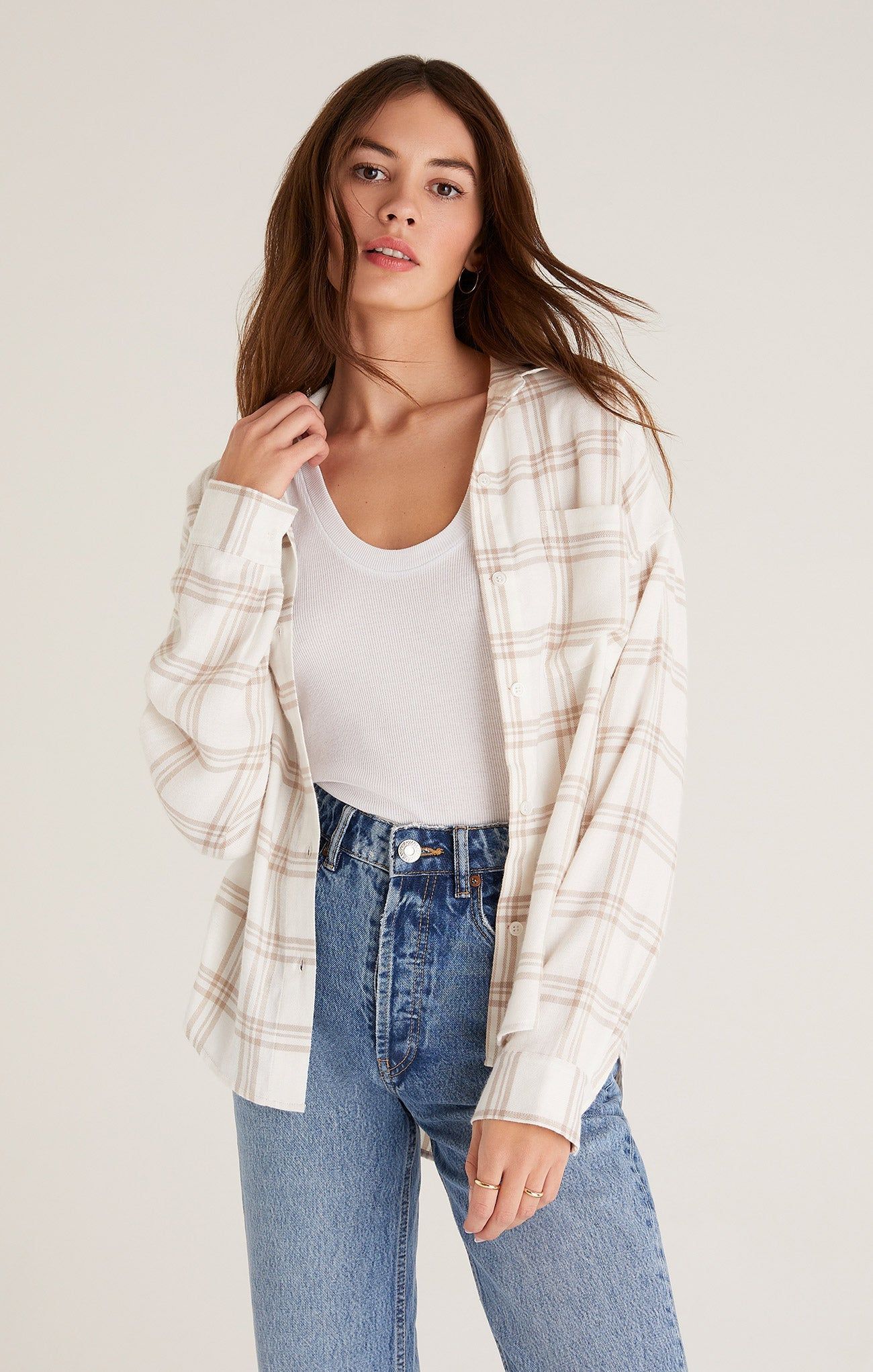 Clio Plaid Button Up sold by Z Supply product image thumbnail 2