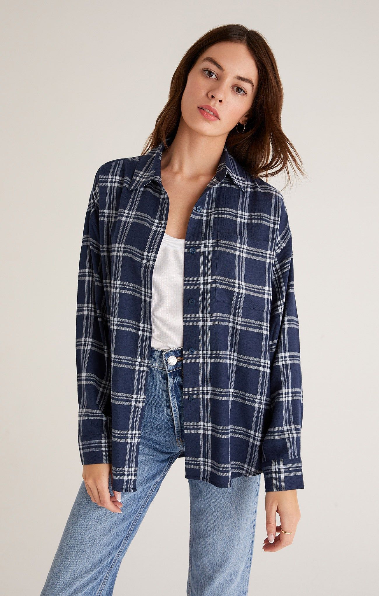 Clio Plaid Button Up sold by Z Supply product image thumbnail 7