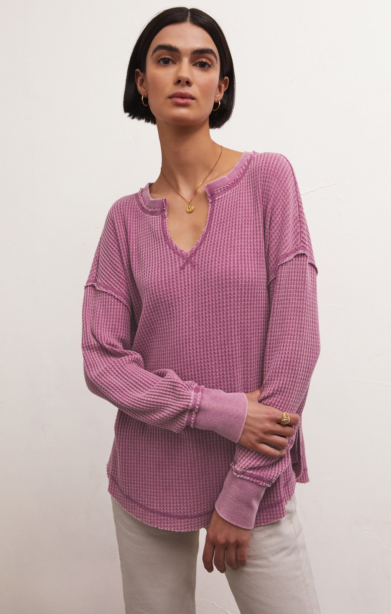 Driftwood Thermal Long Sleeve Top sold by Z Supply