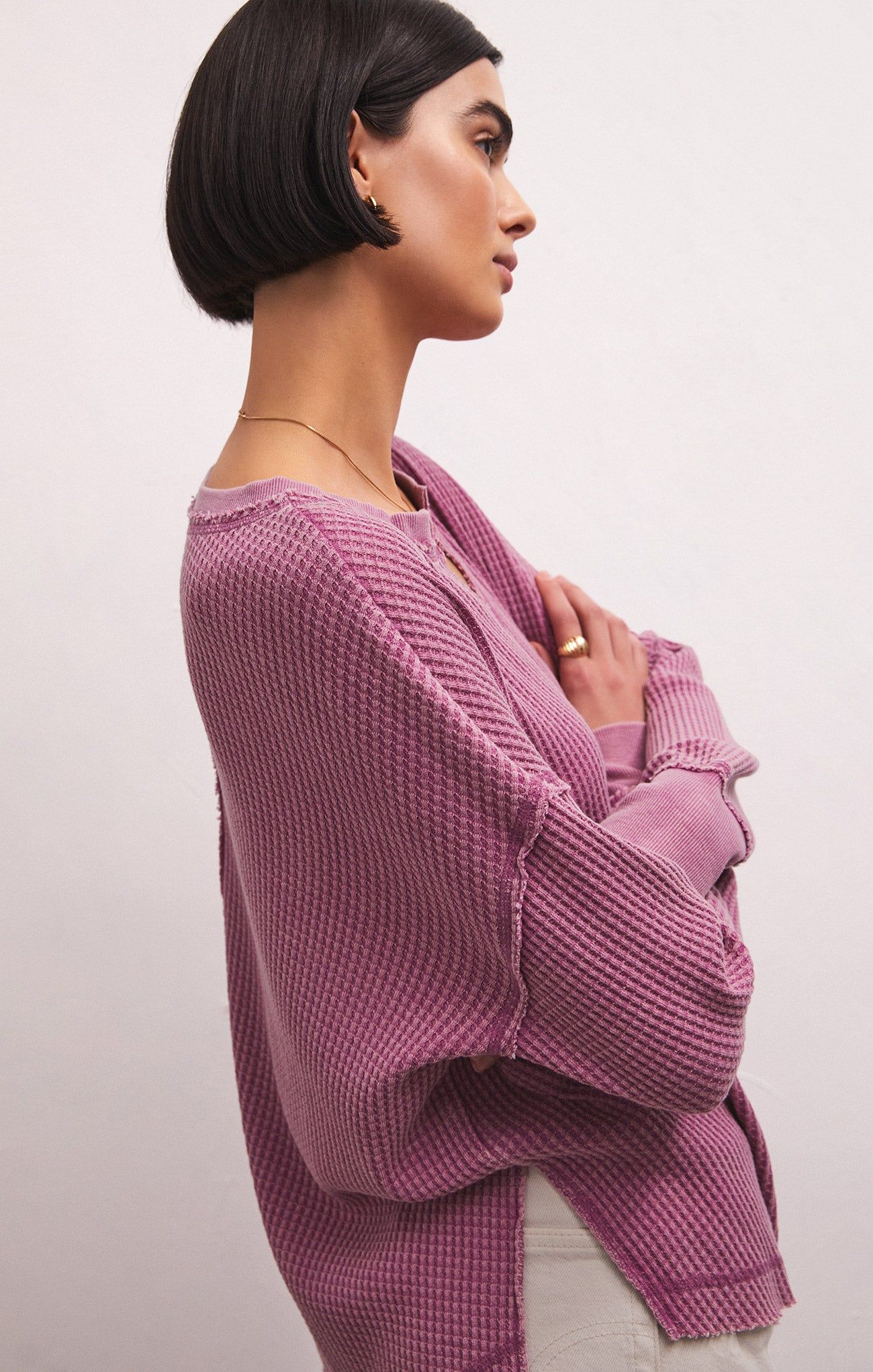 Driftwood Thermal Long Sleeve Top sold by Z Supply product image thumbnail 5