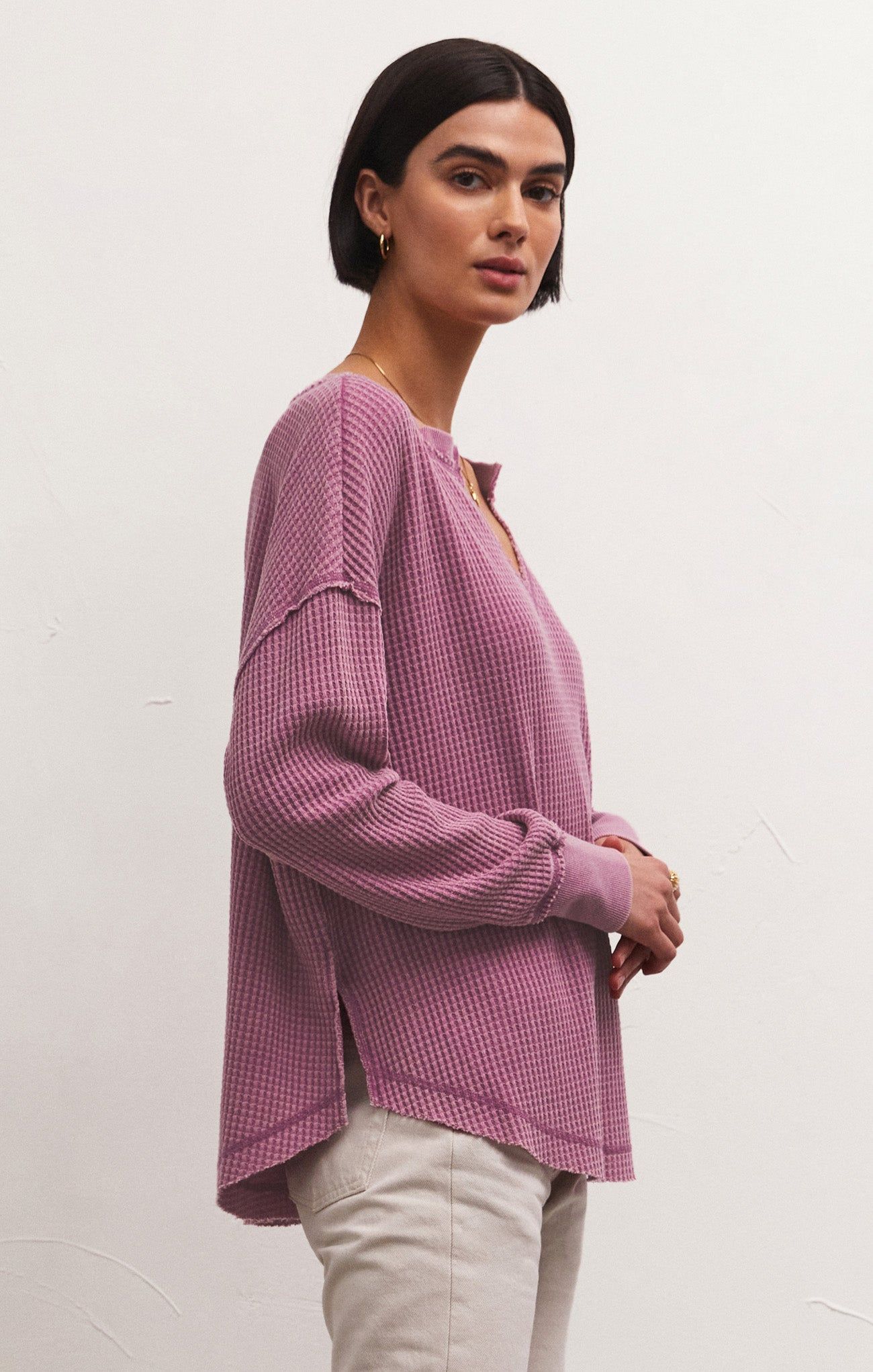 Driftwood Thermal Long Sleeve Top sold by Z Supply product image thumbnail 3