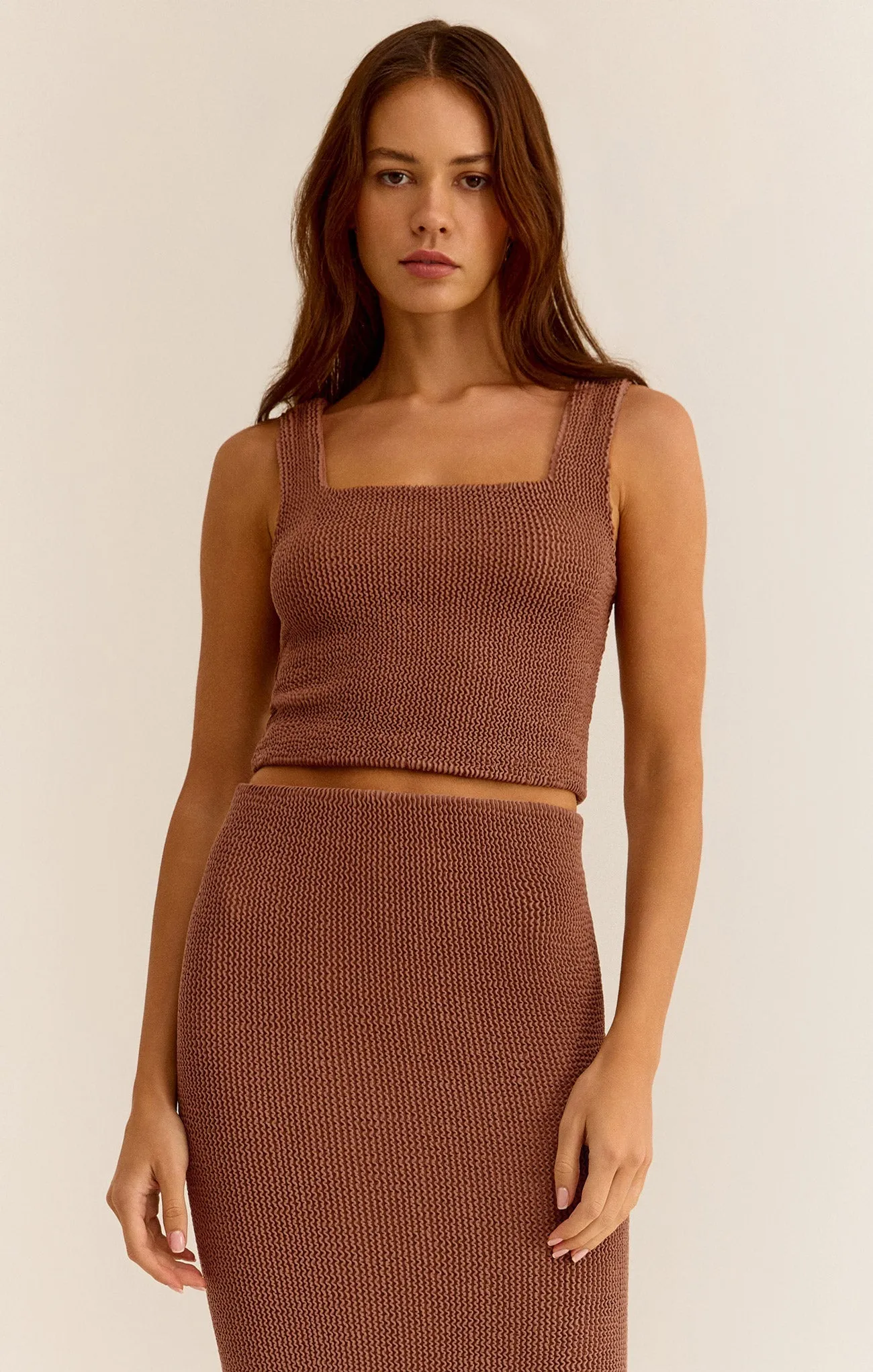 Andez Crinkle Stretch Knit Tank sold by Z Supply product image thumbnail 3
