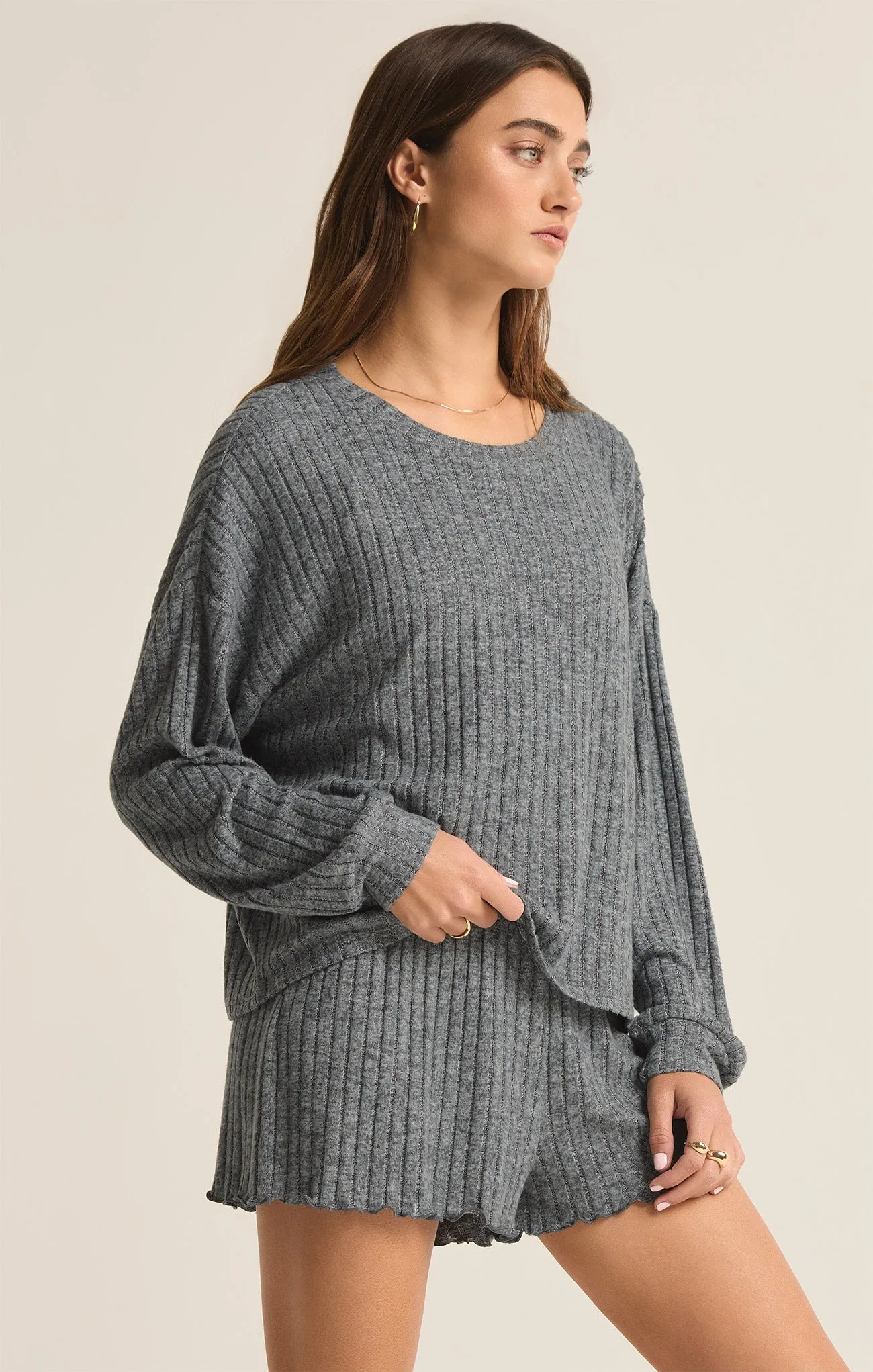 Daydream Rib Long Sleeve Top sold by Z Supply product image thumbnail 3