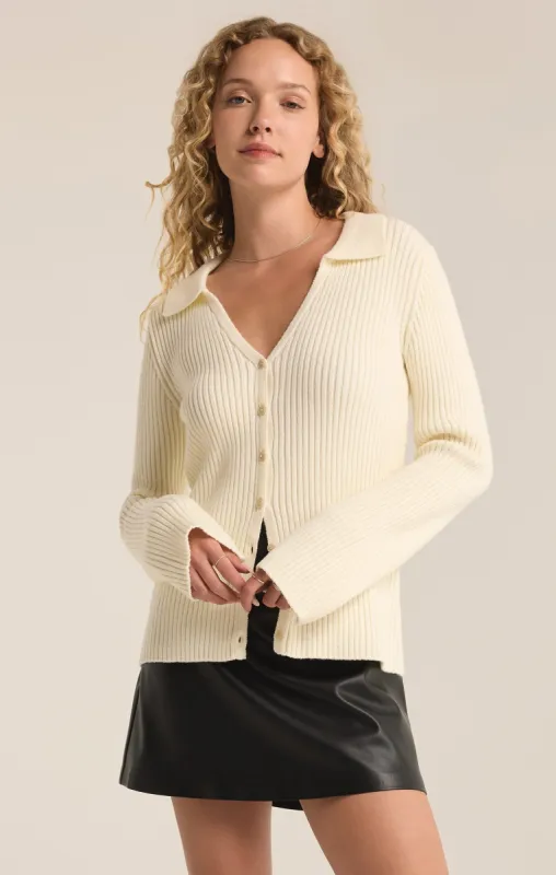 Rina Button Up Rib Sweater sold by Z Supply