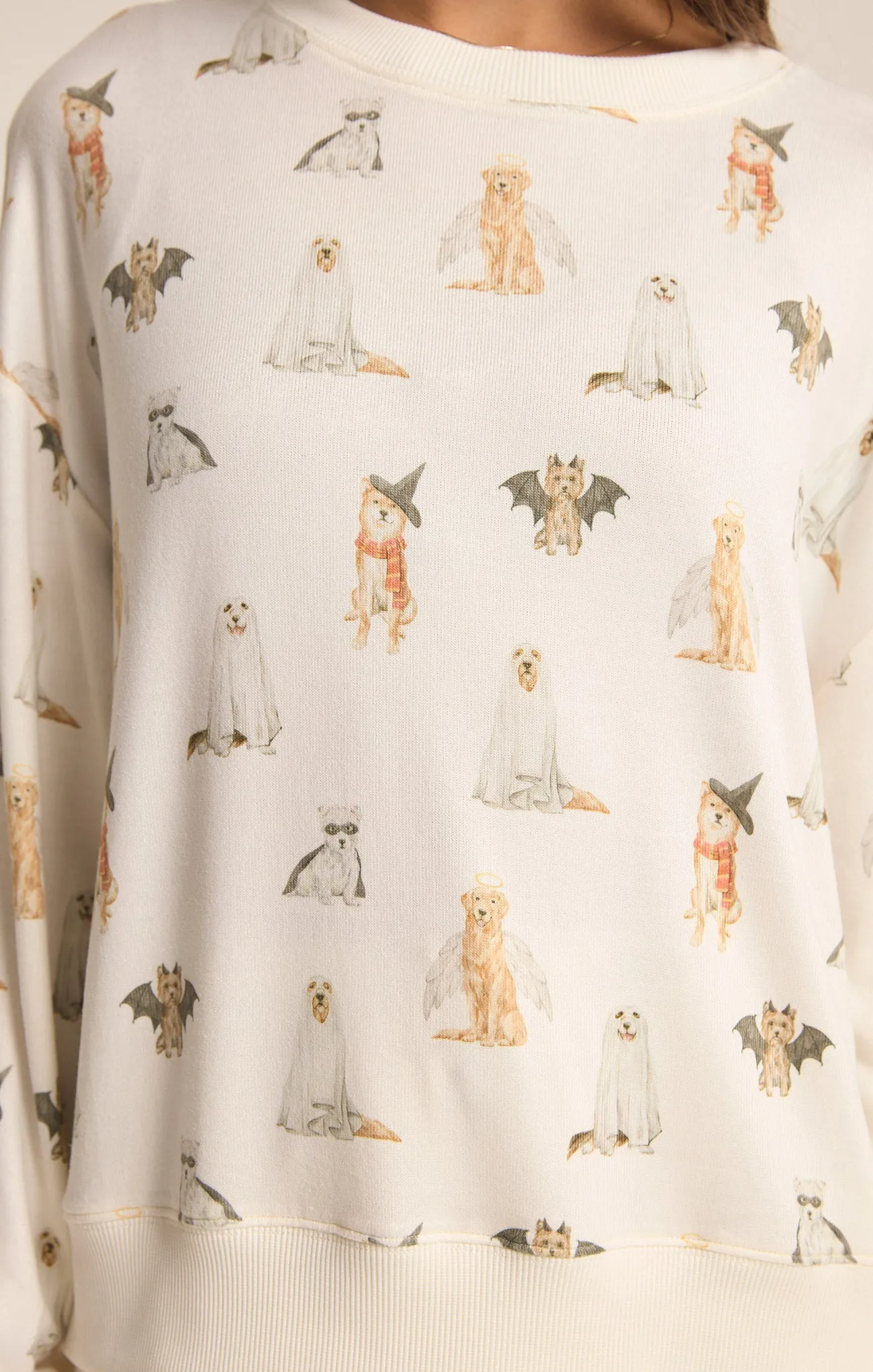 Hey Boo Dog Long Sleve Top sold by Z Supply product image thumbnail 5