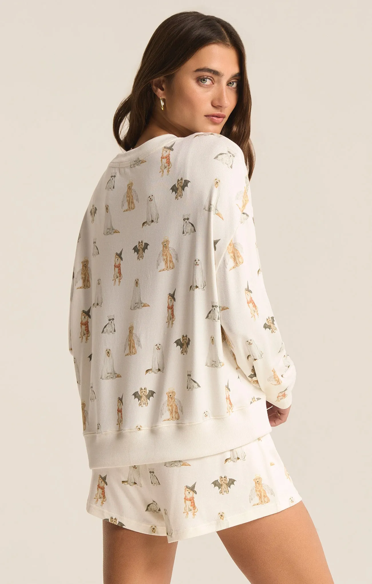 Hey Boo Dog Long Sleve Top sold by Z Supply product image thumbnail 2