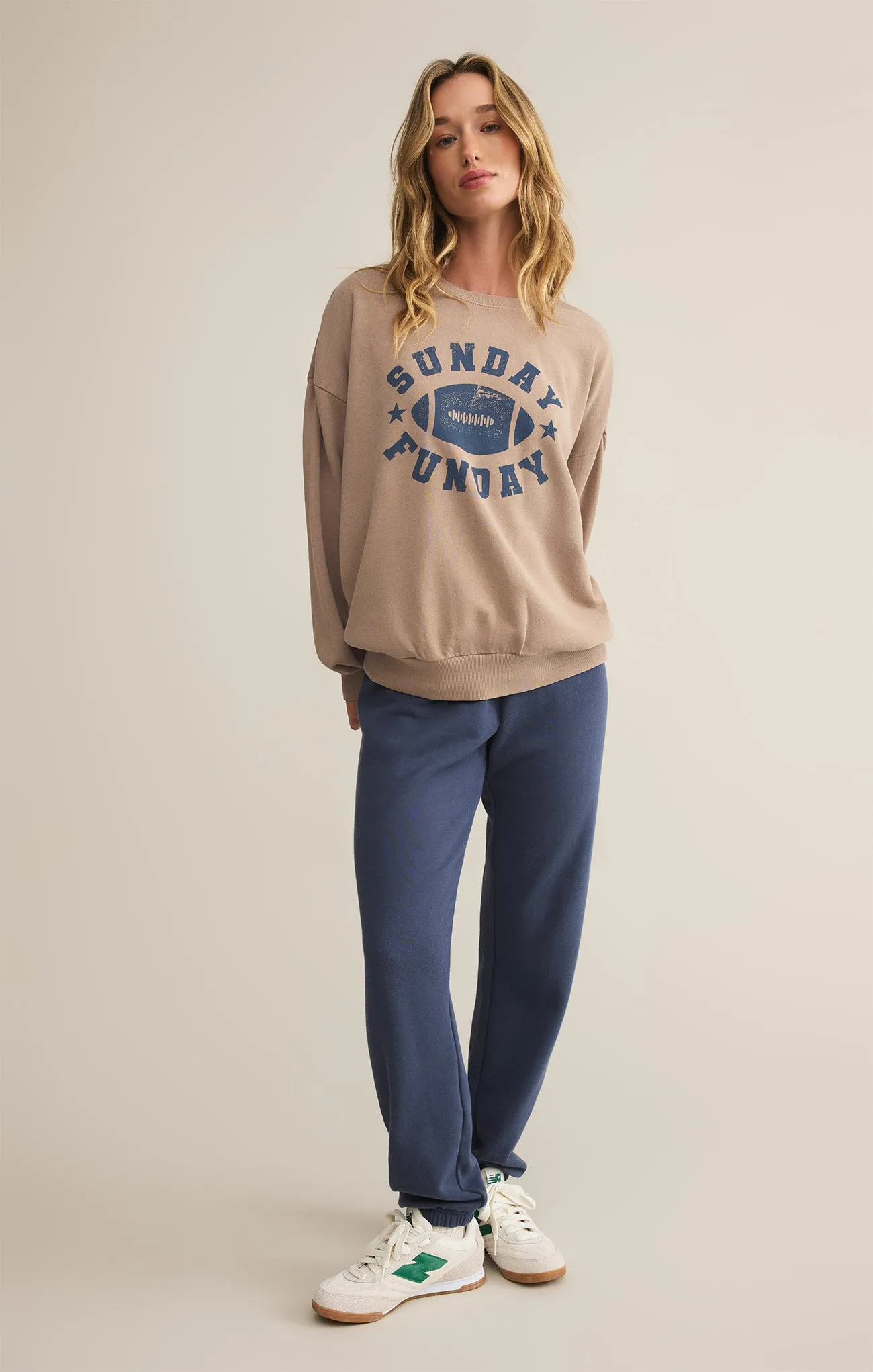 Funday Football Sunday Sweatshirt sold by Z Supply product image thumbnail 4