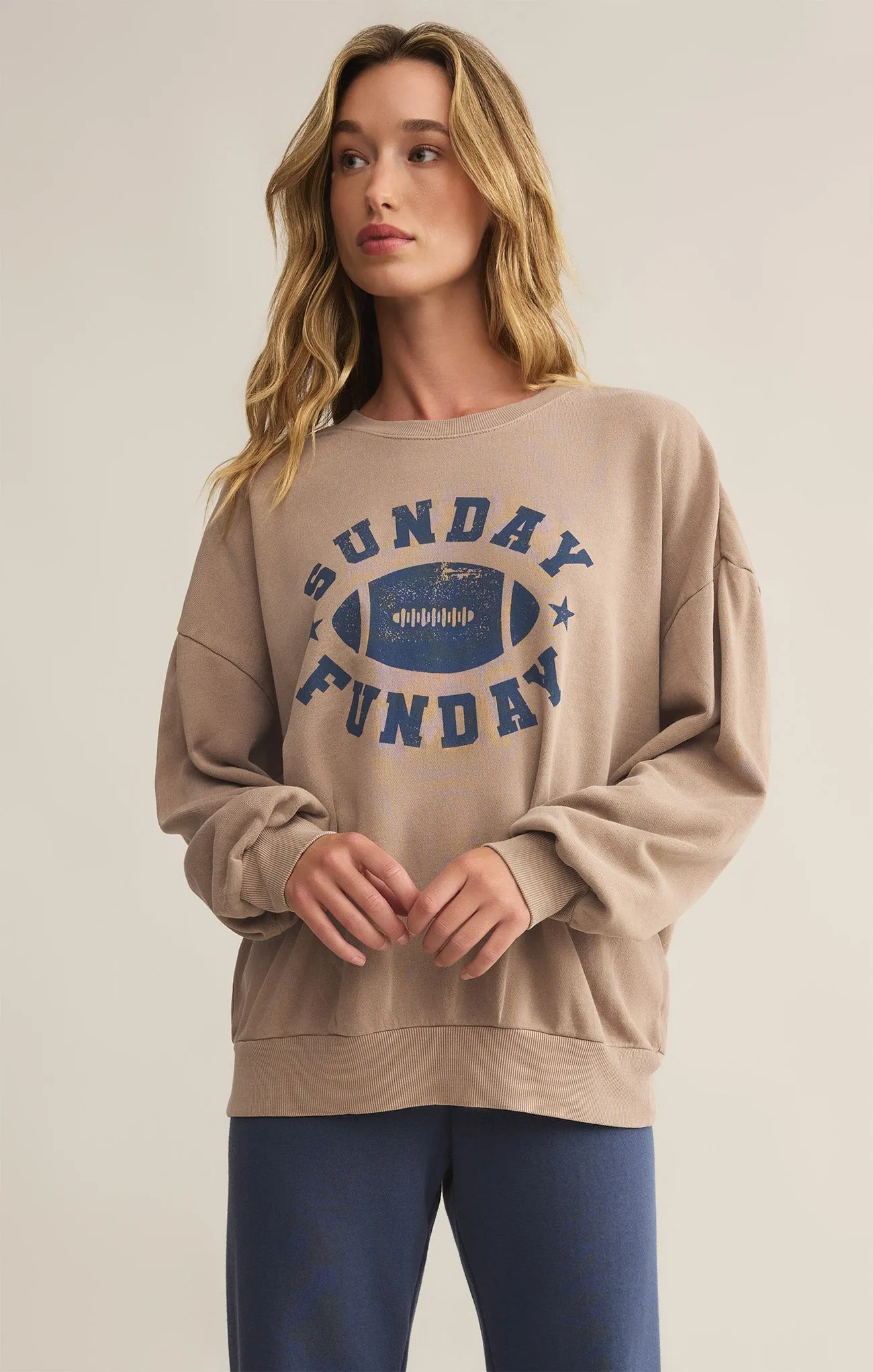 Funday Football Sunday Sweatshirt sold by Z Supply
