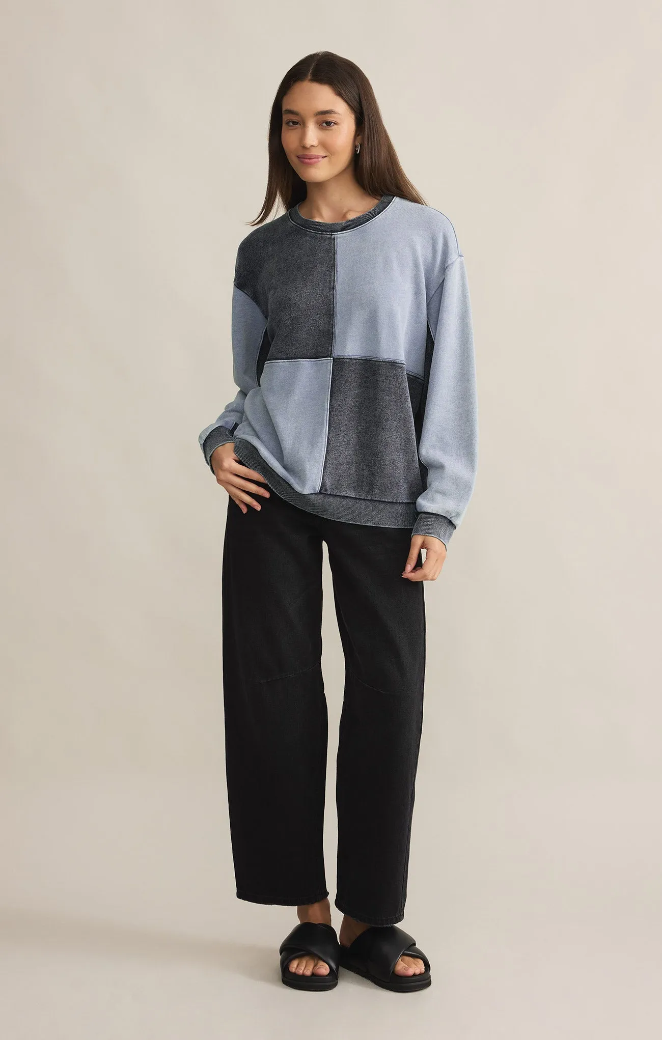 Fair & Square Denim Sweatshirt sold by Z Supply product image thumbnail 4