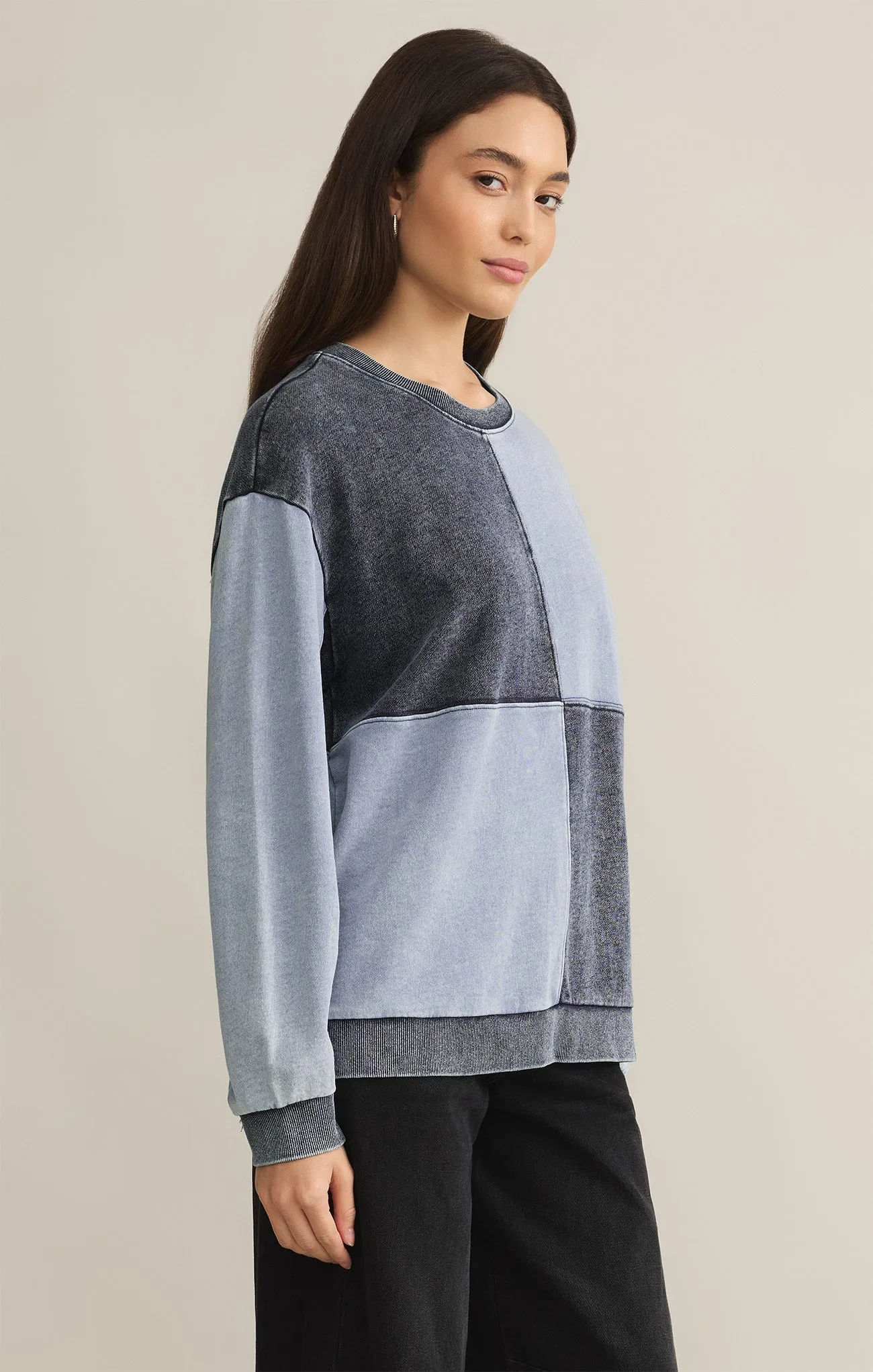 Fair & Square Denim Sweatshirt sold by Z Supply product image thumbnail 3
