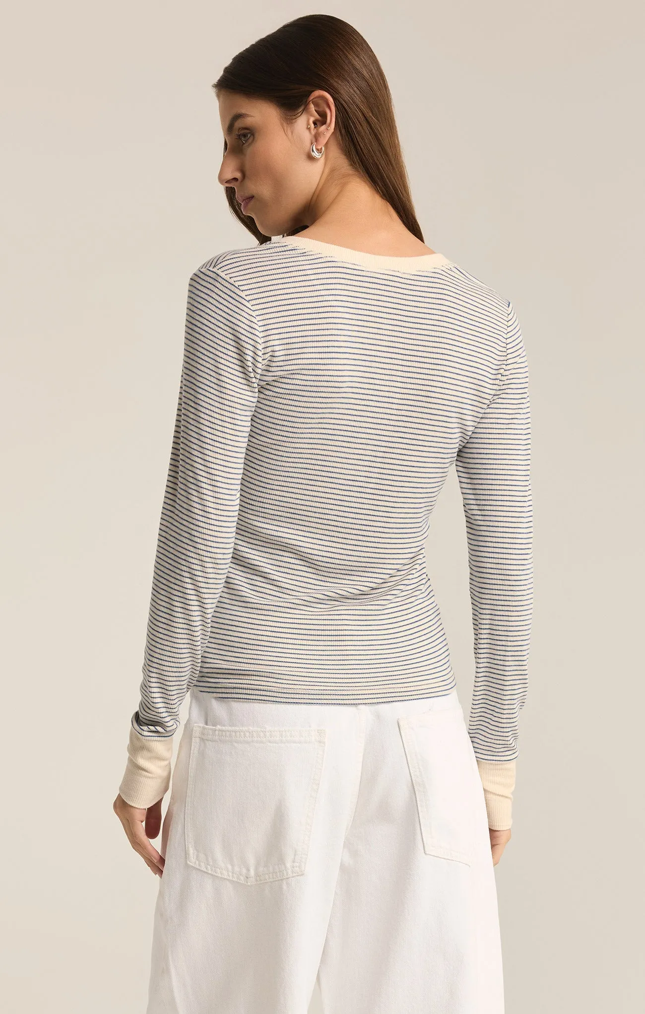 Scarlett Stripe Rib Henley sold by Z Supply product image thumbnail 2