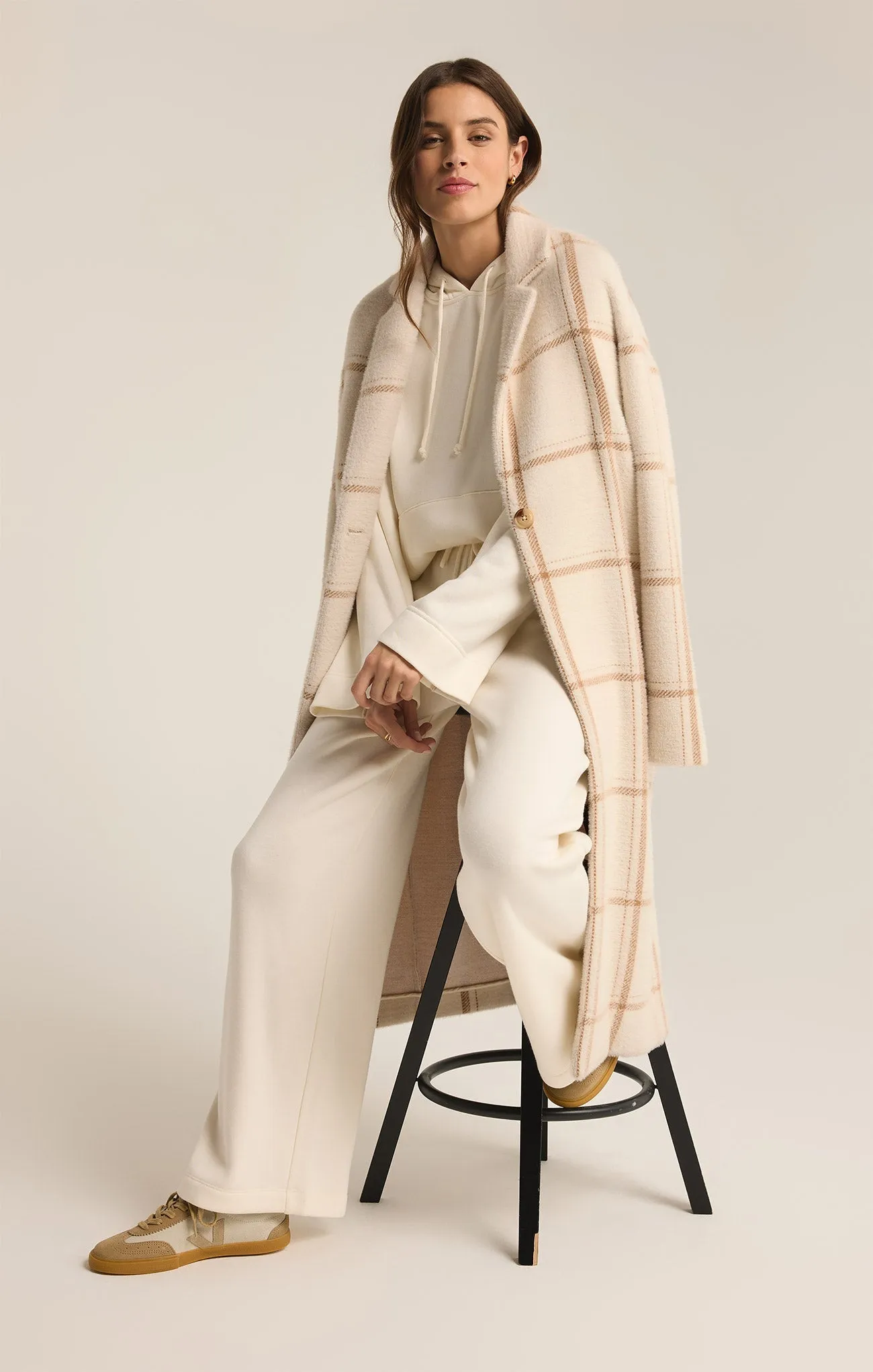 Mason Windowpane Knit Coat sold by Z Supply product image thumbnail 4