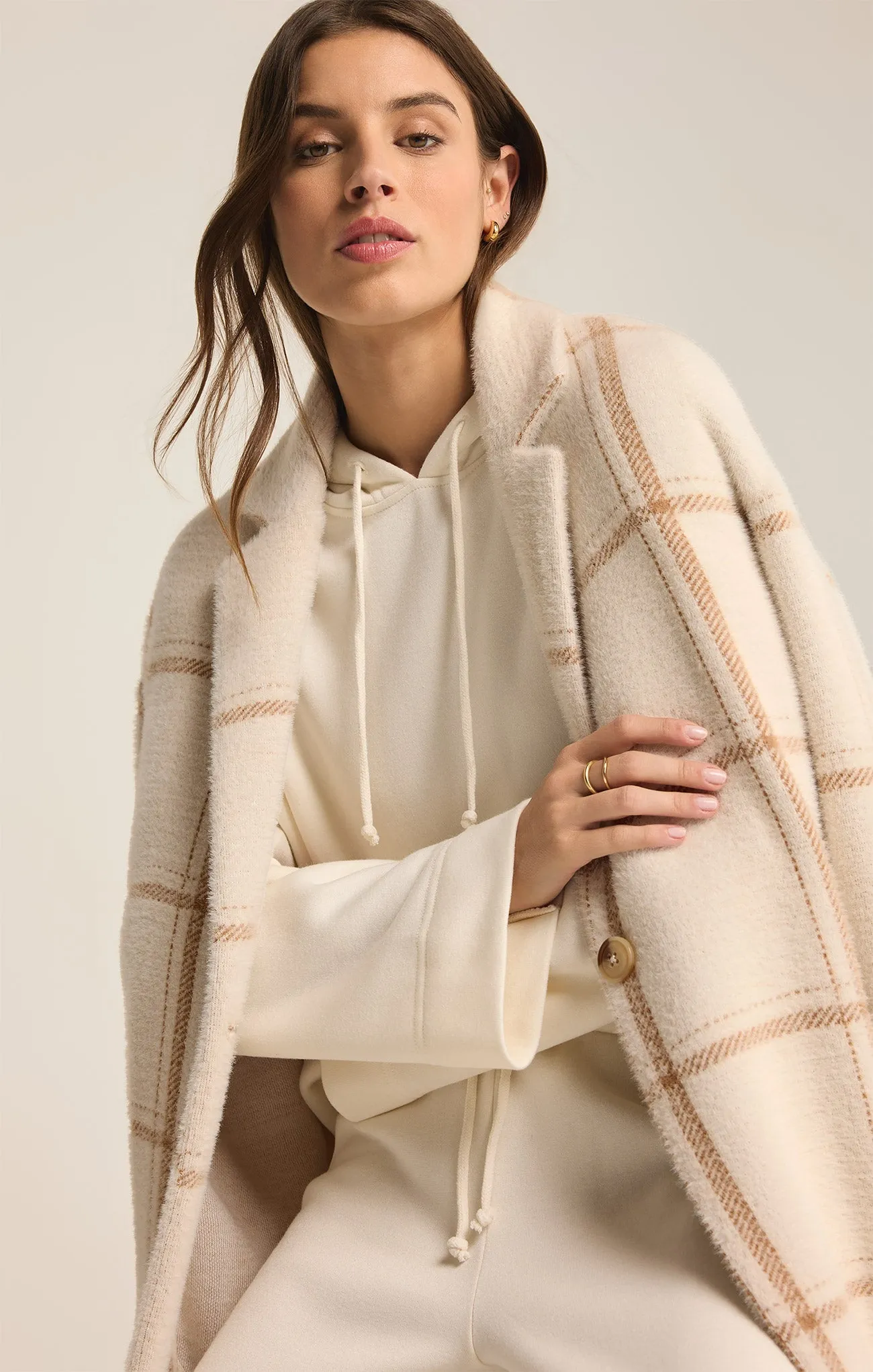 Mason Windowpane Knit Coat sold by Z Supply product image thumbnail 5