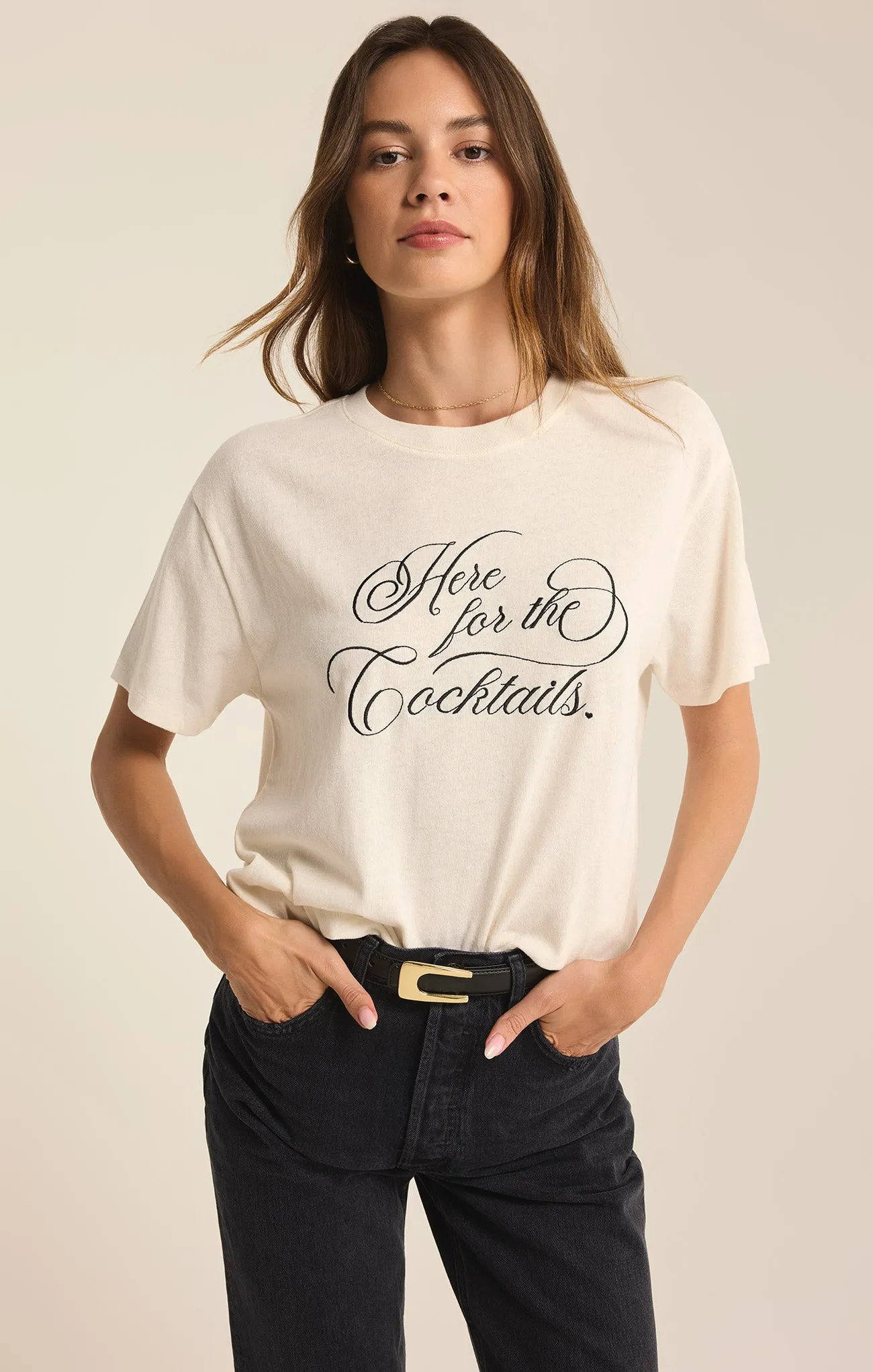 Cocktails Pacific Embroidered Tee sold by Z Supply product image thumbnail 3