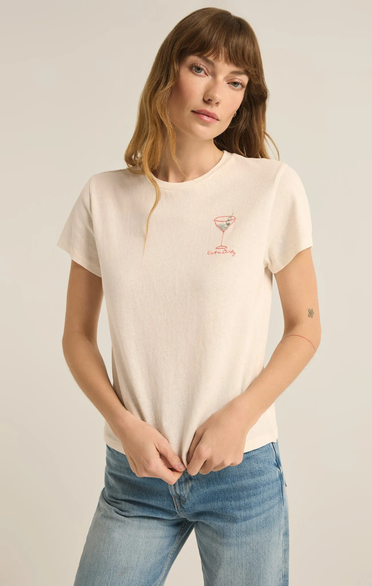 Extra Dirty Embroidered Tee sold by Z Supply product image thumbnail 3