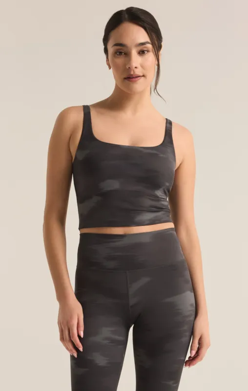 Eclipse Camo Cropped Tank sold by Z Supply